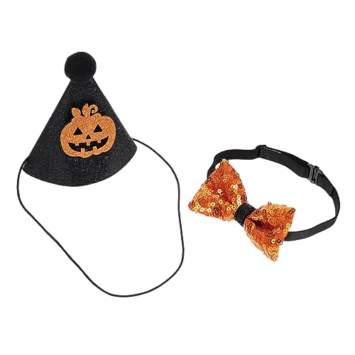 Hohopeti 1satz Halloween Hundekostüm Hundehut Und Fliege Halsband Für Haustierfeiern Weiche Und Bequeme Materialien Dekoration Für Halloween Und Gespensterfest Hohopeti 1satz Halloween Hundekostüm Hundehut Und Fliege Halsband Für Haustierfeiern Weiche Und Bequeme Materialien Dekoration Für Halloween Und Gespensterfest von Hohopeti