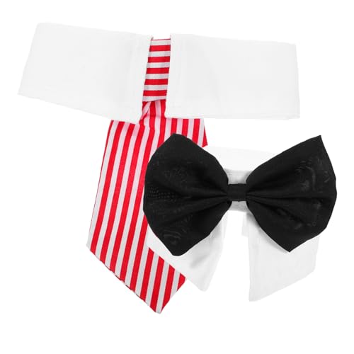Hohopeti 1satz Verstellbares Katzenhalsband Mit Fliege Niedliches Zubehör Für Haustiere Für Partys Feiern Und Alltag Schwarze Fliege Rote von Hohopeti