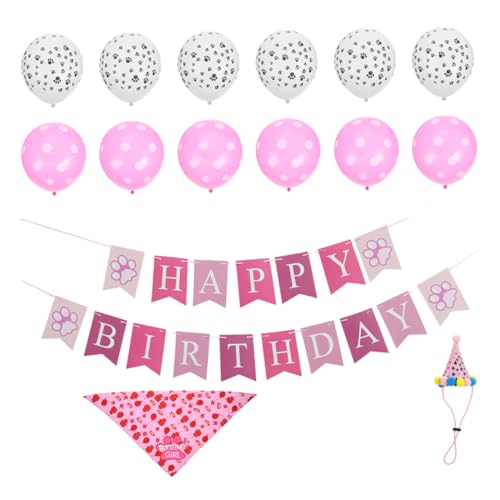 Hohopeti Mädchen Geburtstag Party Supplies Hund 1 Set von Haustier Geburtstag Dekorationen Kätzchen Banner Hohopeti Mädchen Geburtstag Party Supplies Hund 1 Set von Haustier Geburtstag Dekorationen Kätzchen Banner von Hohopeti