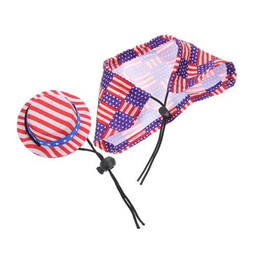 Hohopeti Hamsterumhang-mützenpaket Aus Polyester Mit Eidechsenumhang Für Das Unabhängigkeitstag-Outfit Für Haustiere Hohopeti Hamsterumhang-mützenpaket Aus Polyester Mit Eidechsenumhang Für Das Unabhängigkeitstag-Outfit Für Haustiere von Hohopeti