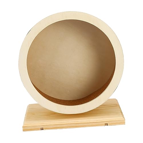 Hohopeti Ruhiges Hamster-Laufrad aus Holz Haustier-Übungsspielzeug Chinchilla-Rad für Kleintiere Hohopeti Ruhiges Hamster-Laufrad aus Holz Haustier-Übungsspielzeug Chinchilla-Rad für Kleintiere von Hohopeti