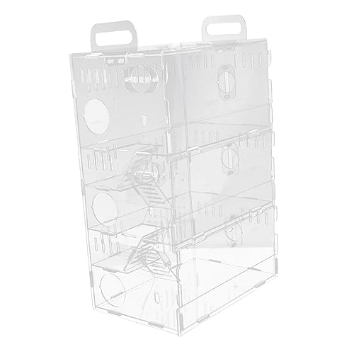 Hohopeti Hamsterkäfig Meerschweinchen-Villa 1 Stück Acryl 3 Ebenen 30 x 20 x 45 cm lustiger Unterschlupf leicht zu bewegen Hohopeti Hamsterkäfig Meerschweinchen-Villa 1 Stück Acryl 3 Ebenen 30 x 20 x 45 cm lustiger Unterschlupf leicht zu bewegen von Hohopeti