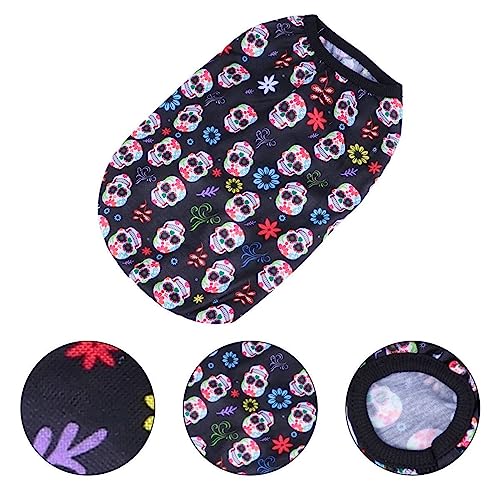 Hohopeti 1stk Hundekleidung Haustierkleid Gestrickter Pullcover-Mantel Für Haustiere Hundekatzen-weihnachtskleidung Haustier Hund Rollkragen Süßes Hundeoutfit Weiß Chris Warm Halten Stoff von Hohopeti