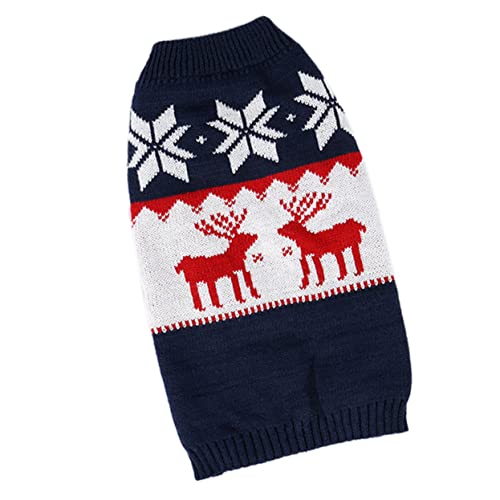 Hohopeti 1stück Weihnachtlicher Hundepullover Mit Rentier-Muster Strickmantel Für Hunde Und Katzen Bequemer Winteranzug Für Haustiere Hohopeti 1stück Weihnachtlicher Hundepullover Mit Rentier-Muster Strickmantel Für Hunde Und Katzen Bequemer Winteranzug Für Haustiere von Hohopeti