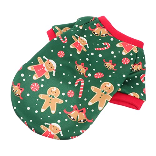Hohopeti 1stk Weihnachtskleidung Für Hunde Weihnachtshundeoutfit Hund Weihnachten Party-Outfit Für Haustiere Hunde Pyjama Weihnachten Hündchen Polyester-vlies Kapuzenpullover Drucken von Hohopeti