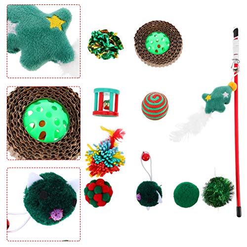 Hohopeti Neuer Katzenfreund: 10-teiliges Weihnachtsstrumpf-katzenspielzeug Knisterbälle Glöckchenspielzeug Zum Spielen Und Knüpfen Von Bindungen Mit Haustieren Hohopeti Neuer Katzenfreund: 10-teiliges Weihnachtsstrumpf-katzenspielzeug Knisterbälle Glöckchenspielzeug Zum Spielen Und Knüpfen Von Bindungen Mit Haustieren von Hohopeti