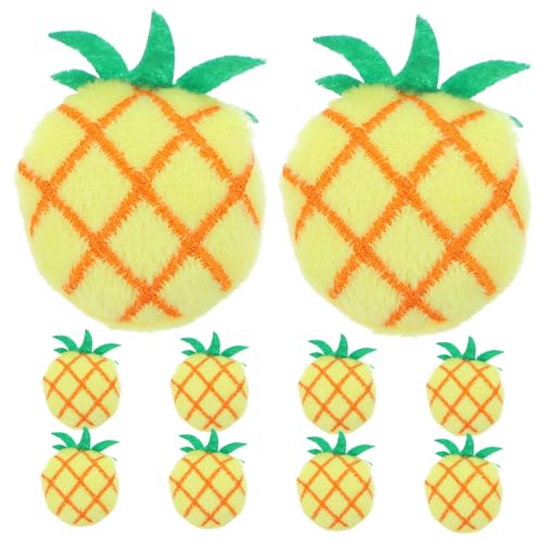 Hohopeti 10 Stück Teiliges Katzenminze Plüsch Ananas Design Natürliches Katzengras Beißspielzeug zur Beschäftigung und Zahnpflege Interaktives Haustierspielzeug für Katzen und Kätzchen Hohopeti 10 Stück Teiliges Katzenminze Plüsch Ananas Design Natürliches Katzengras Beißspielzeug zur Beschäftigung und Zahnpflege Interaktives Haustierspielzeug für Katzen und Kätzchen von Hohopeti