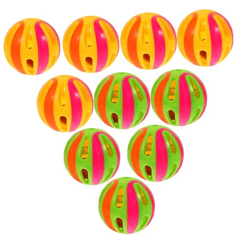 Hohopeti 10St Pet-Ball-Spielzeug interaktives katzenspielzeug Interactive cat Toy katzenkugel katzenball Glockenballspielzeug für Haustiere Katzenminze Spielzeug Katzenglocke Ballspielzeug Hohopeti 10St Pet-Ball-Spielzeug interaktives katzenspielzeug Interactive cat Toy katzenkugel katzenball Glockenballspielzeug für Haustiere Katzenminze Spielzeug Katzenglocke Ballspielzeug von Hohopeti