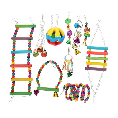 Hohopeti 10 stücke Vogel Sittich Spielzeug Schaukel Set Papagei Barsch Schaukel Holz Vogel Spielzeug für Käfig Vögel Hohopeti 10 stücke Vogel Sittich Spielzeug Schaukel Set Papagei Barsch Schaukel Holz Vogel Spielzeug für Käfig Vögel von Hohopeti