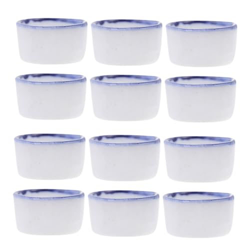 Hohopeti 12 Stück Teiliges Keramik wassernapf Reptilien und Spinnen Mini Terrarium Schale Platzsparend Vielseitig Kompatibel für Arachniden und Kleine Haustiere von Hohopeti