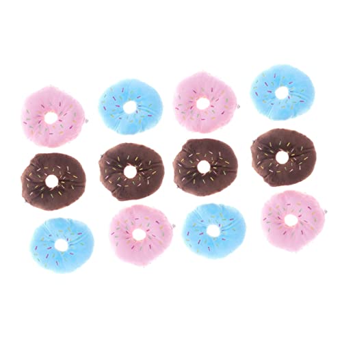 Hohopeti Interaktives Quietsch-kauspielzeug Für Hunde Plüsch-welpenspielzeug Donut-Form 12-teiliges Set Hohopeti Interaktives Quietsch-kauspielzeug Für Hunde Plüsch-welpenspielzeug Donut-Form 12-teiliges Set von Hohopeti