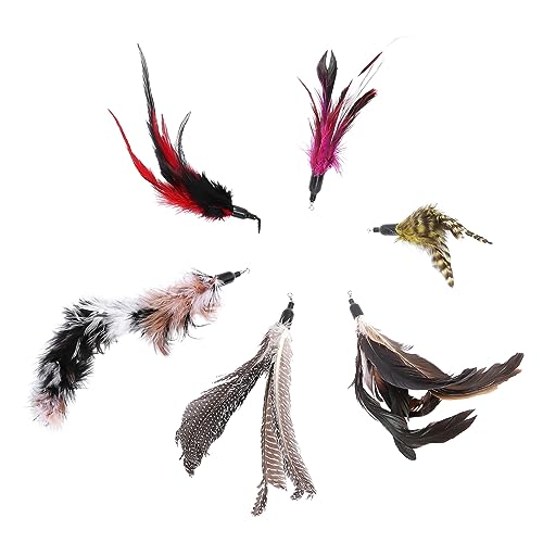 Hohopeti 18stücke Katzenangel Ersatzköpfe Interaktive Katzenspielzeuge Für Stundenlangen Spielspaß Furry Attachments Zufälligen Farben Sicheres Material Für Katzen Hohopeti 18stücke Katzenangel Ersatzköpfe Interaktive Katzenspielzeuge Für Stundenlangen Spielspaß Furry Attachments Zufälligen Farben Sicheres Material Für Katzen von Hohopeti