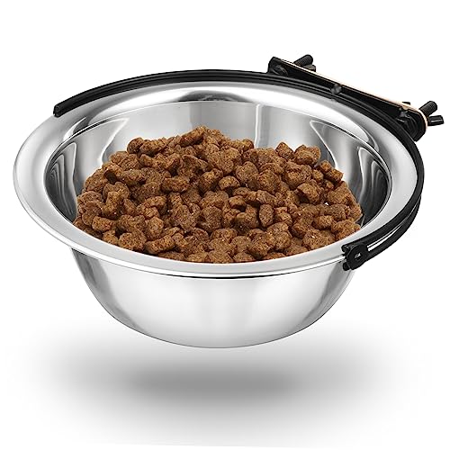 Hohopeti Futternapf Für Hunde Und Katzen Edelstahl Zum Aufhängen Wassernapf 2 Größen () Für Vögel Papageien Futternapf Spülmaschinenfest Einfache Installation Hohopeti Futternapf Für Hunde Und Katzen Edelstahl Zum Aufhängen Wassernapf 2 Größen () Für Vögel Papageien Futternapf Spülmaschinenfest Einfache Installation von Hohopeti