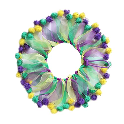 Hohopeti Halsband Katze Hund Hals Karnevalshalsband Größe Verstellbar 45cm Polyester von Hohopeti