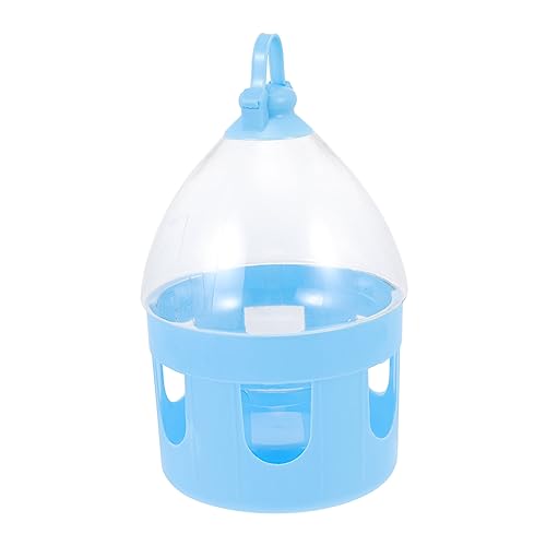 Hohopeti Wasserspenderflasche automatischer Futterspender für Ziervögel Taubenwasser-Futterspender tragbar einfach zu bedienender 4-Liter-Wasserkessel von Hohopeti