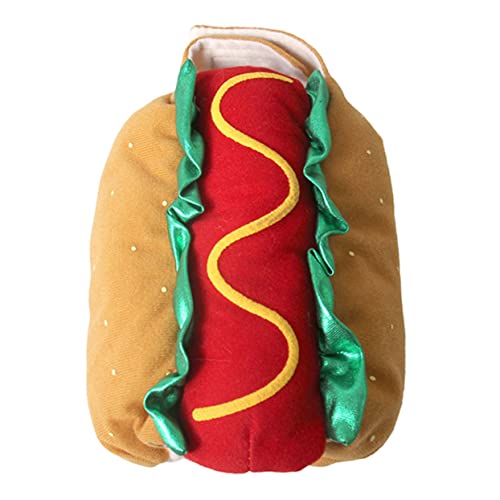 Hohopeti 1stk Verwandlungskostüm Für Haustiere Kleine Hundekostüme Lustig Hundekostüme Für Halloween Hündchen-weihnachtskostüme Hund Katze Hundejacken Cosplay Hamburger Polyester von Hohopeti