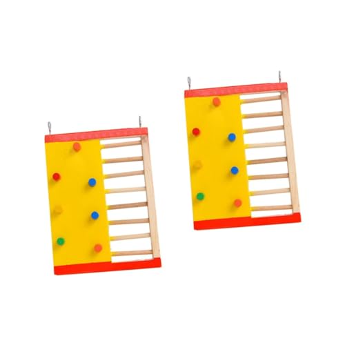 Hohopeti 2stücke Hamster Kletterleiter Aus Holz Spielzeug Für Hamster Meerschweinchen Und Andere Kleintiere Fördert Bewegung Und Geschicklichkeit Bunte Regenbogen-Design Für Hohopeti 2stücke Hamster Kletterleiter Aus Holz Spielzeug Für Hamster Meerschweinchen Und Andere Kleintiere Fördert Bewegung Und Geschicklichkeit Bunte Regenbogen-Design Für von Hohopeti
