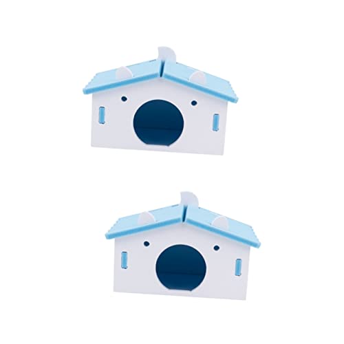 Hohopeti 2 Stück Hamsterunterschlupf Stabiles Haustiernestbett-Material Nicht Stabil Für Den Komfort Kleiner Haustiere von Hohopeti