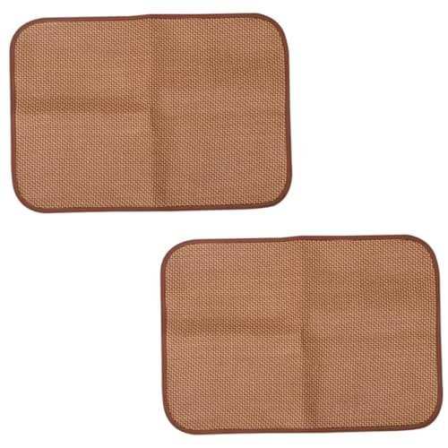 Hohopeti 2 STÜCK Atmungsaktive Hundematte aus Rattan und Kühlende Sommermatte für Haustierbett Langlebig und Formstabil für Hundehütte Kaffee Farbe Hohopeti 2 STÜCK Atmungsaktive Hundematte aus Rattan und Kühlende Sommermatte für Haustierbett Langlebig und Formstabil für Hundehütte Kaffee Farbe von Hohopeti