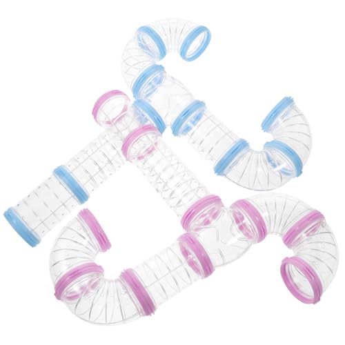 Hohopeti 2 Sätze DIY Hamstertunnel Transparente Erweiterbar für Hamsterkäfig Fördert Spielfreude und Räumliches Denken Geeignet für Kleine Kleintiere Wie Hamster Eichhörnchen Igel und Hohopeti 2 Sätze DIY Hamstertunnel Transparente Erweiterbar für Hamsterkäfig Fördert Spielfreude und Räumliches Denken Geeignet für Kleine Kleintiere Wie Hamster Eichhörnchen Igel und von Hohopeti