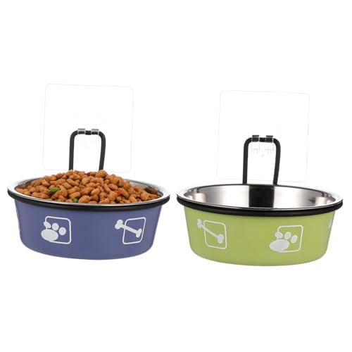 Hohopeti 2 Stück Edelstahl Erhöhte Katzenfutternäpfe Wandhängend Platzsparend Robust für Trocken Nassfutter Katzen und Kleine Haustiere Hohopeti 2 Stück Edelstahl Erhöhte Katzenfutternäpfe Wandhängend Platzsparend Robust für Trocken Nassfutter Katzen und Kleine Haustiere von Hohopeti