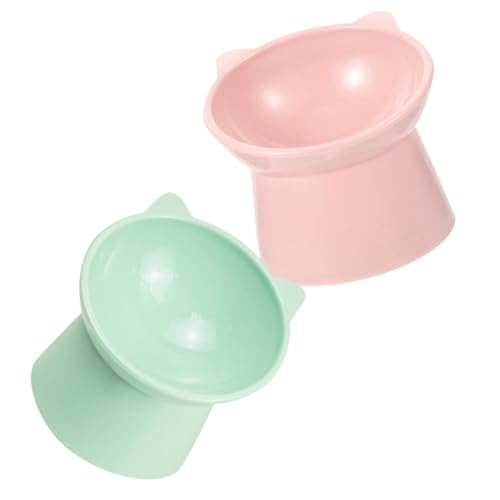 Hohopeti 2 Stück Erhöhter Katzennapf mit Nackenschutz Rutschfest Kippsicher Verschleißfestes Material Grün Komfortabel für Katzen zum Füttern und Verhindern von Verschütten Hohopeti 2 Stück Erhöhter Katzennapf mit Nackenschutz Rutschfest Kippsicher Verschleißfestes Material Grün Komfortabel für Katzen zum Füttern und Verhindern von Verschütten von Hohopeti