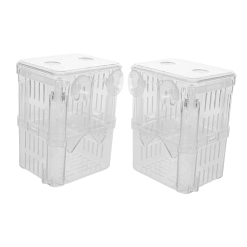 Hohopeti 2 Stück Guppy Zuchtbox Zuchtkäfig Fischzucht Set Fischbrutisolatoren Fisch Ei Inkubator Kleine Fischisolation Fischtank Fischtrenner Für Aquarium Acryl Transparent Hohopeti 2 Stück Guppy Zuchtbox Zuchtkäfig Fischzucht Set Fischbrutisolatoren Fisch Ei Inkubator Kleine Fischisolation Fischtank Fischtrenner Für Aquarium Acryl Transparent von Hohopeti