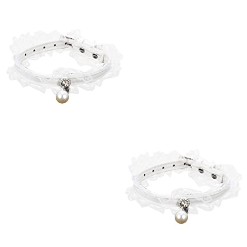 Hohopeti 2 Stück Entzückendes Katzen-/hundehalsband Haustier-Halskette Weich Bequem Akzente Modisches Design Foto-Requisite Party-/anlasskleidung Hohopeti 2 Stück Entzückendes Katzen-/hundehalsband Haustier-Halskette Weich Bequem Akzente Modisches Design Foto-Requisite Party-/anlasskleidung von Hohopeti