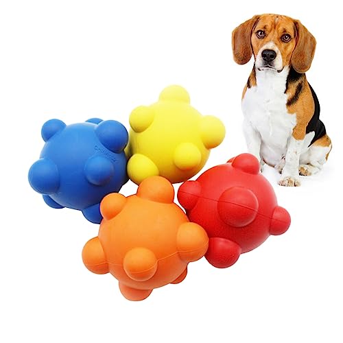 Hohopeti Hundespielzeug Bissfestes Gummiball Für Hunde Interaktives Kauspielzeug Unregelmäßiger Springball Zufällige Farbe Perfekt Für Kleine Bis Große Hunde Hohopeti Hundespielzeug Bissfestes Gummiball Für Hunde Interaktives Kauspielzeug Unregelmäßiger Springball Zufällige Farbe Perfekt Für Kleine Bis Große Hunde von Hohopeti