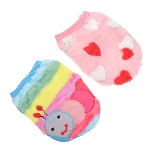 Hohopeti 2stücke Kaninchenkleidung Winterkleidung Für Haustiere Aus Fleece-Material Warme Für Kleine Hunde Mäntel Für Kleintiere Kleidung Für Haustiere von Hohopeti
