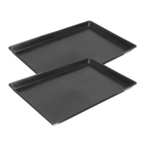 Hohopeti 2 Stück Kunststoff Haustierkäfig Ablage Tray Auslaufsicher Glatt Oberfläche Geeignet für Hundekäfig Vogelkäfig Kaninchenstall Vielseitiges Ersatztablett in Schwarz Hohopeti 2 Stück Kunststoff Haustierkäfig Ablage Tray Auslaufsicher Glatt Oberfläche Geeignet für Hundekäfig Vogelkäfig Kaninchenstall Vielseitiges Ersatztablett in Schwarz von Hohopeti