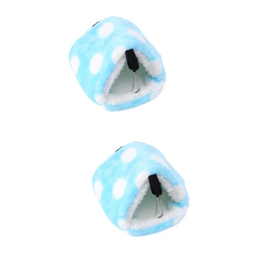 Hohopeti 2 Stücke Warme Fleece Tier Hängematte Hamster Papagei Käfig Bett Helle Design Tragbare Haken Für Eichhörnchen Chinchilla von Hohopeti