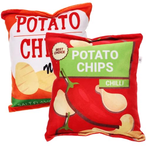 Hohopeti 2 Stück Quietschendes Kauspielzeug für Welpen Kartoffelchips Design Weiche und Strapazierfähige Spielzeuge für Interaktives Haustier Zubehör für Kleine und Mittlere Hunde Hohopeti 2 Stück Quietschendes Kauspielzeug für Welpen Kartoffelchips Design Weiche und Strapazierfähige Spielzeuge für Interaktives Haustier Zubehör für Kleine und Mittlere Hunde von Hohopeti