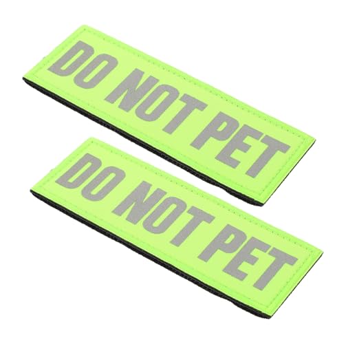 Hohopeti Reflektierende Hundeweste Aufnäher „Do Not Pet Patch Für Hundegeschirr Nylon Sticker Für Servicehunde Sicherheitsweste Für Begleithunde Hohopeti Reflektierende Hundeweste Aufnäher „Do Not Pet Patch Für Hundegeschirr Nylon Sticker Für Servicehunde Sicherheitsweste Für Begleithunde von Hohopeti
