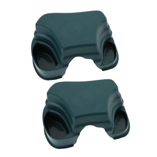 Hohopeti 2 Stück Reptilien Versteck Höhle mit Futter Wassernapf Multifunktionale Grüne Terrarium Höhle für Leopardgecko und Schildkröten Robustes Habitat Dekoration von Hohopeti