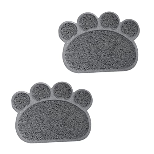 Hohopeti 2stücke Teiliges Katzenfutter Und Wassermatten rutschfeste wasserdichte Matte Für Haustiere Für Katzen Und Kleine Hunde Leicht Zu Reinigen Und Langlebig von Hohopeti