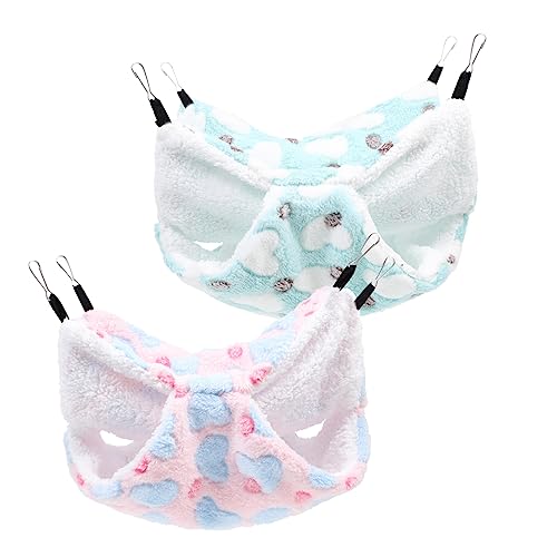 Hohopeti Robustes Material Hamster Hängematte 2 Pack Haustier Hängen Betten Atmungsaktive Design Hohopeti Robustes Material Hamster Hängematte 2 Pack Haustier Hängen Betten Atmungsaktive Design von Hohopeti