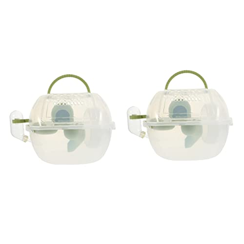 Hohopeti 2St Hamsterkäfig Hamster käfig Hamster cage Hamstertransportbox Hamstertragekäfig Hamsterhaus Hamster-Reisetransporter kleine Haustiere mit käfig Haustierkäfig im Freien pp Green Hohopeti 2St Hamsterkäfig Hamster käfig Hamster cage Hamstertransportbox Hamstertragekäfig Hamsterhaus Hamster-Reisetransporter kleine Haustiere mit käfig Haustierkäfig im Freien pp Green von Hohopeti