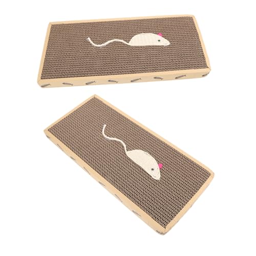 Hohopeti 2St Krallenschleifspielzeug für Katzen Wende-Rubbelkarton Kratzunterlage für Katzenböden Katzenspielzeug katzenbedarf Teppiche schöner Katzenkratzer Schleifbrett für Katzenklauen Hohopeti 2St Krallenschleifspielzeug für Katzen Wende-Rubbelkarton Kratzunterlage für Katzenböden Katzenspielzeug katzenbedarf Teppiche schöner Katzenkratzer Schleifbrett für Katzenklauen von Hohopeti