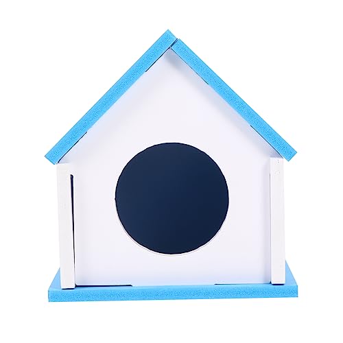 Hohopeti 2St Nasenhaartrimmer Hamster käfig Hamster cage hamsterkäfig nagerhaus Easy putz Spielhaus Hamsterhütte Kleintierversteck Spielzeug Heimtierbedarf Haustiere Versteck hölzern Blue von Hohopeti