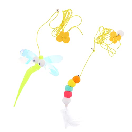 Hohopeti 2Stücke Interaktive Katzenspielzeuge für Innenräume Hängende Swing Spielzeuge mit Wurm und Libelle Langlebig und Sicher für Kätzchen Fördert Aktivität und Bindung Hohopeti 2Stücke Interaktive Katzenspielzeuge für Innenräume Hängende Swing Spielzeuge mit Wurm und Libelle Langlebig und Sicher für Kätzchen Fördert Aktivität und Bindung von Hohopeti
