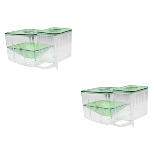 Hohopeti 2 Stücke Box Selbst-enthalten Fisch Inkubator Box Zucht Tank Acryl Isolation Aquarium Für Fischeier von Hohopeti