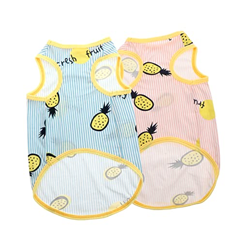 Hohopeti 2-teiliges Haustier-Outfit für Katzen und Hunde atmungsaktiv für Welpen und Kätzchen stilvolle Sommer-Haustierkleidung Hohopeti 2-teiliges Haustier-Outfit für Katzen und Hunde atmungsaktiv für Welpen und Kätzchen stilvolle Sommer-Haustierkleidung von Hohopeti