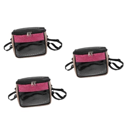 Hohopeti 3 Stück Reisefertige Hamster-Tragetasche Handtasche Für Outdoor-aktivitäten Bequem Atmungsaktiv Für Eichhörnchen Chinchilla von Hohopeti