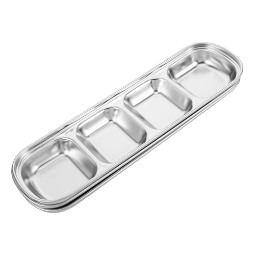 Hohopeti 3 Stück Edelstahl Futtertablett mit Fächern Geteilter Napf für Kleine Katzen und Hunde Kompakt Leicht Vielseitig für Futter und Wasser Modernes Design für Platzsparende Hohopeti 3 Stück Edelstahl Futtertablett mit Fächern Geteilter Napf für Kleine Katzen und Hunde Kompakt Leicht Vielseitig für Futter und Wasser Modernes Design für Platzsparende von Hohopeti