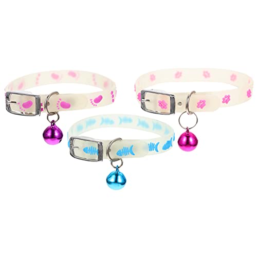 Hohopeti Fluoreszierendes Für Und Hunde Helles Haustierhalsband Für Die Nacht Glocke Sicher Und Modisch Zufällige Farbe Hohopeti Fluoreszierendes Für Und Hunde Helles Haustierhalsband Für Die Nacht Glocke Sicher Und Modisch Zufällige Farbe von Hohopeti