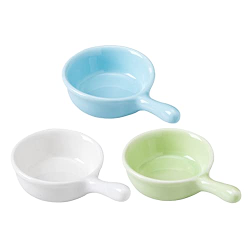 Hohopeti 3-teiliges Futternapf-Set aus Keramik für Kleintiere Futternapf für Meerschweinchen mit Griff Stabiler leicht zu reinigender Napf für Hamster zufällige Farbe Hohopeti 3-teiliges Futternapf-Set aus Keramik für Kleintiere Futternapf für Meerschweinchen mit Griff Stabiler leicht zu reinigender Napf für Hamster zufällige Farbe von Hohopeti