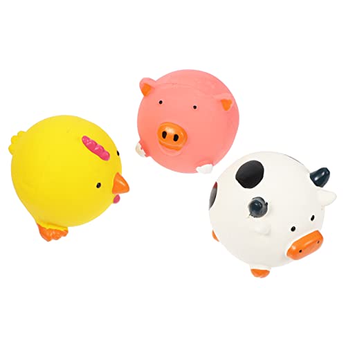Hohopeti 3stücke Teiliges Quietschspielzeug Latex Für Hunde Interaktive Kau Und Spielzeuge Form Von Schwein Huhn Und Kuh Für Welpen Und Kleine Hunde Fördert Spiel Und Zahngesundheit Hohopeti 3stücke Teiliges Quietschspielzeug Latex Für Hunde Interaktive Kau Und Spielzeuge Form Von Schwein Huhn Und Kuh Für Welpen Und Kleine Hunde Fördert Spiel Und Zahngesundheit von Hohopeti