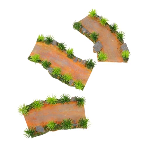 Hohopeti 3 Stück Teiliges Mini Resin Stein Gartenweg Gebogenes Aquarium Dekor Fairy Garden Spur Micro Landschaft Deko für Fischbecken Kreative Wasserlandschaft von Hohopeti