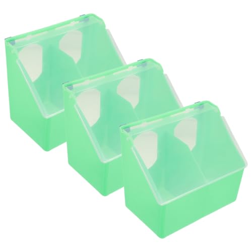 Hohopeti 3 Stück Teiliges Vogel Futterbehälter mit Deckel Mehrfachfach Futterspender aus Verschleißfestem Kunststoff Aufhängevorrichtung für Papageien Taubenkäfige Praktische Futter Hohopeti 3 Stück Teiliges Vogel Futterbehälter mit Deckel Mehrfachfach Futterspender aus Verschleißfestem Kunststoff Aufhängevorrichtung für Papageien Taubenkäfige Praktische Futter von Hohopeti